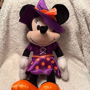 Disney 2022 Halloween Minnie Mouse Witch Stuffed Plush